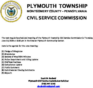 Icon of 2. Civil Service Commission Agenda - June 2024