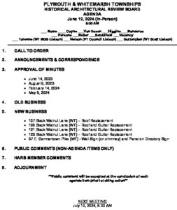 Icon of 2. Historical Architectural Review Board Agenda - June 2024