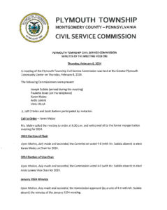 Icon of 2. Civil Service Commission Minutes - February 2024
