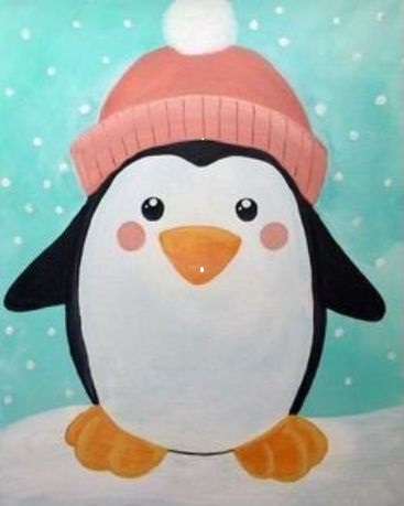 Kids Paint Night- Penguin @ Greater Plymouth Community Center